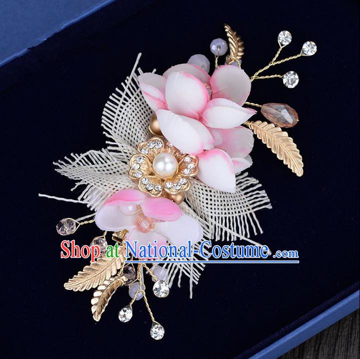 Traditional Jewelry Accessories, Princess Hair Accessories, Bride Wedding Hair Accessories, Baroco Style Crystal Flowers Headwear for Women