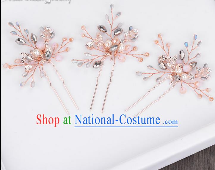 Traditional Jewelry Accessories, Princess Hair Accessories, Bride Wedding Hair Accessories, Headwear, Baroco Style Crystal Hair Claw for Women