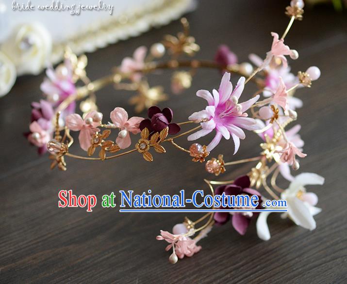 Traditional Jewelry Accessories, Princess Hair Accessories, Bride Wedding Hair Accessories, Headwear, Baroco Style Crystal Flowers Hair Claw for Women