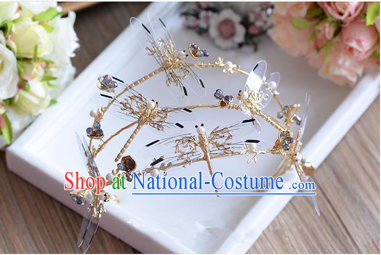 Traditional Jewelry Accessories, Princess Hair Accessories, Bride Wedding Hair Accessories, Headwear, Baroco Style Crystal Hair Claw for Women