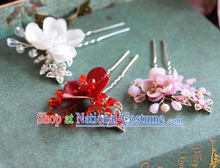 Chinese Ancient Style Hair Jewelry Accessories, Hairpins, Hanfu Xiuhe Suits Wedding Bride Headwear, Headdress, Handmade Hair Claw for Women