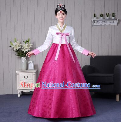 Korean Traditional Women Costumes Korean Ancient Clothes Wedding Full Dress Formal Attire Ceremonial Clothes Court Stage Dancing