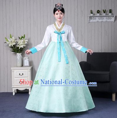 Korean Women Costumes Ancient Clothes Traditional Wedding Full Dress Formal Attire Ceremonial Clothes Court Stage Dancing