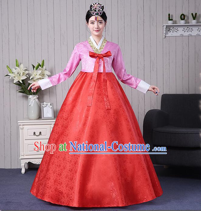 Korean Traditional Costumes Korean Women Clothes Wedding Full Dress Formal Attire Ceremonial Clothes Court Stage Dancing