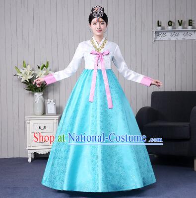 Korean Traditional Costumes Korean Clothes Wedding Full Dress Formal Attire Ceremonial Clothes Court Stage Dancing