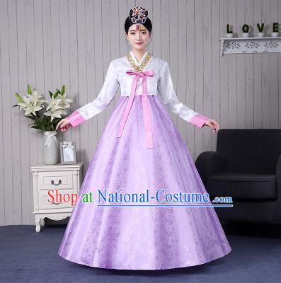 Korean Women Costumes Traditional Clothes Wedding Full Dress Formal Attire Ceremonial Clothes Court Stage Dancing