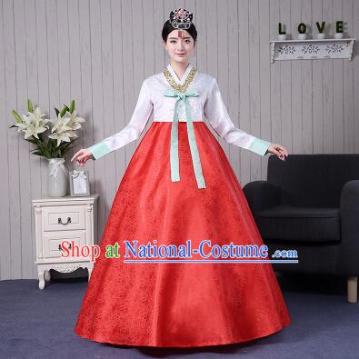 Korean Traditional Wedding Dress Costumes Korean Ancient Clothes Full Dress Formal Attire Ceremonial Clothes Court Stage Dancing