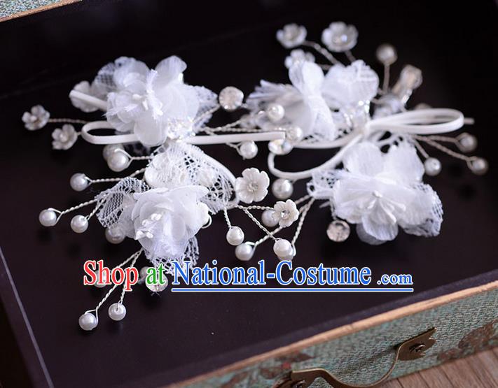 Traditional Jewelry Accessories, Princess Wedding Hair Accessories, Bride Wedding Hair Accessories, Headwear, Baroco Style Handmade Pearl Hair Claw for Women