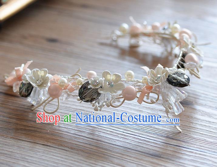 Traditional Jewelry Accessories, Princess Wedding Hair Accessories, Bride Wedding Hair Accessories, Headwear, Baroco Style Handmade Pearl Flowers Hair Claw for Women