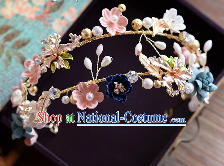 Traditional Jewelry Accessories, Princess Wedding Hair Accessories, Bride Wedding Hair Accessories, Headwear, Baroco Style Handmade Pearl Flowers Hair Claw for Women