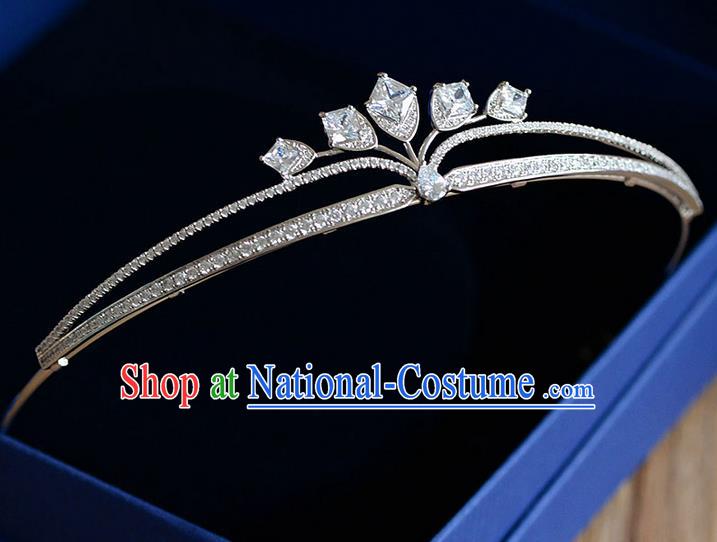 Traditional Jewelry Accessories, Palace Princess Bride Royal Crown, Engagement Royal Crown, Wedding Hair Accessories, Baroco Style Zircon Headwear for Women