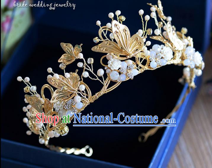 Traditional Jewelry Accessories, Palace Queen Bride Royal Crown, Engagement Royal Crown, Wedding Hair Accessories, Baroco Style Crystal Headwear for Women