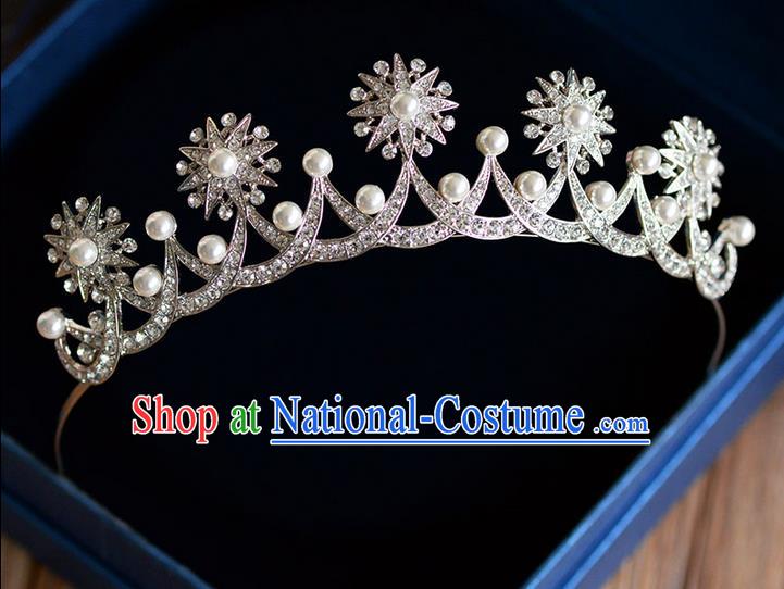 Traditional Jewelry Accessories, Palace Princess Bride Royal Crown, Engagement Royal Crown, Wedding Hair Accessories, Baroco Style Crystal Headwear for Women