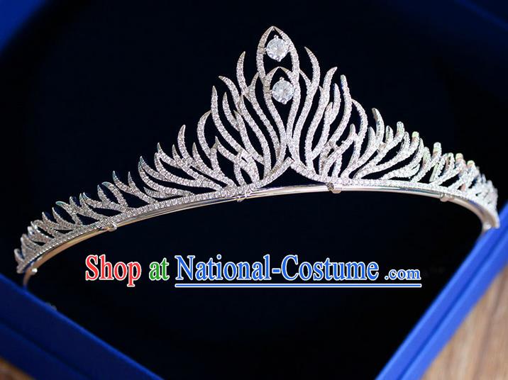 Traditional Jewelry Accessories, Palace Princess Bride Royal Crown, Engagement Royal Crown, Wedding Hair Accessories, Baroco Style Crystal Zircon Headwear for Women