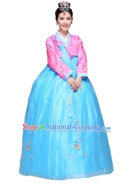 Korean Bride Dress Wedding Clothes Traditional Costumes Korean Full Dress Formal Attire Ceremonial Dress Court Stage Dancing