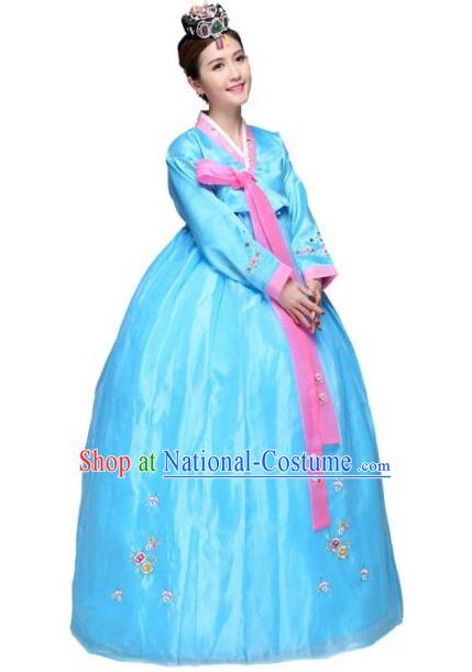 Korean Traditional Costumes Bride Dress Wedding Clothes Korean Full Dress Formal Attire Ceremonial Dress Court Stage Dancing