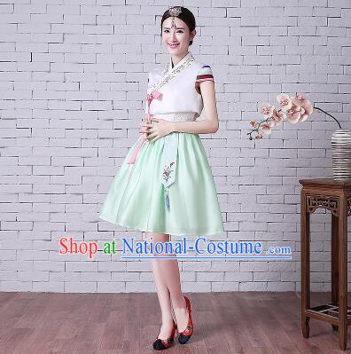 Korean Style Short Sleeves Summer Girl Clothes Wedding Full Dress Formal Attire Ceremonial Clothes Stage Dancing