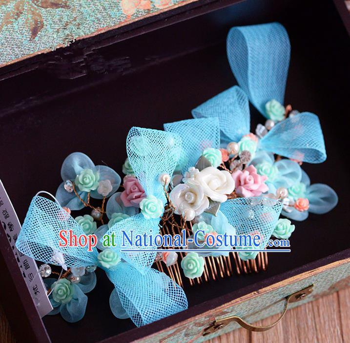 Traditional Jewelry Accessories, Princess Wedding Hair Accessories, Bride Wedding Hair Accessories, Headband, Baroco Style Handmade Flowers Hair Claw for Women