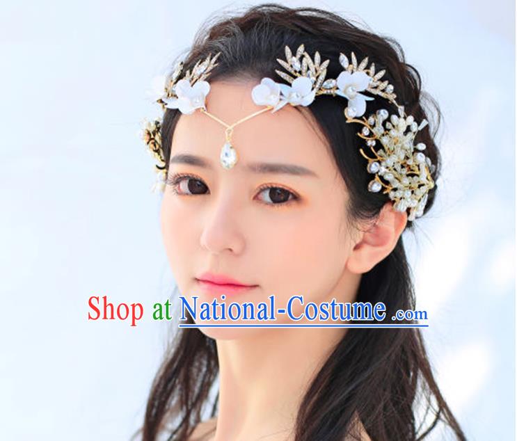 Traditional Jewelry Accessories, Princess Wedding Hair Accessories, Bride Wedding Hair Accessories, Headband, Baroco Style Handmade Crystal Pearl Hair Claw for Women