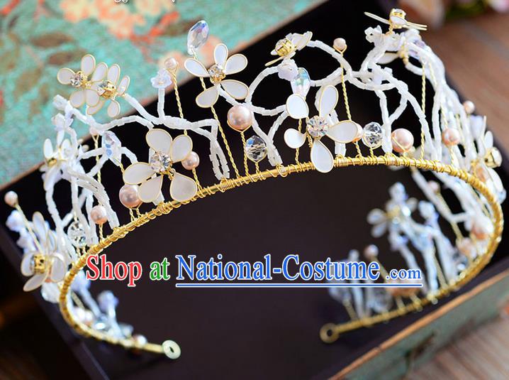 Traditional Jewelry Accessories, Palace Princess Bride Royal Crown, Engagement Royal Crown, Wedding Hair Accessories, Baroco Style Crystal Pearl Headwear for Women