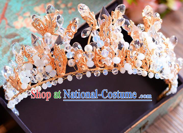 Traditional Jewelry Accessories, Palace Princess Bride Royal Crown, Engagement Retro Royal Crown, Wedding Hair Accessories, Baroco Style Crystal Headwear for Women