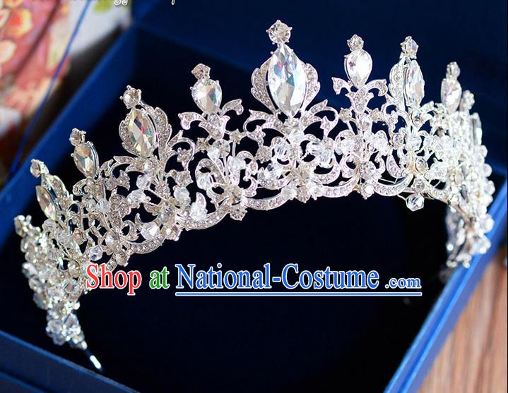 Traditional Jewelry Accessories, Palace Princess Bride Royal Crown, Engagement Royal Crown, Wedding Hair Accessories, Baroco Style Crystal Headwear for Women