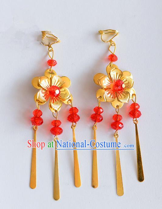 Chinese Ancient Style Jewelry Accessories, Earring, Hanfu Xiuhe Suits Wedding Bride Earrings for Women