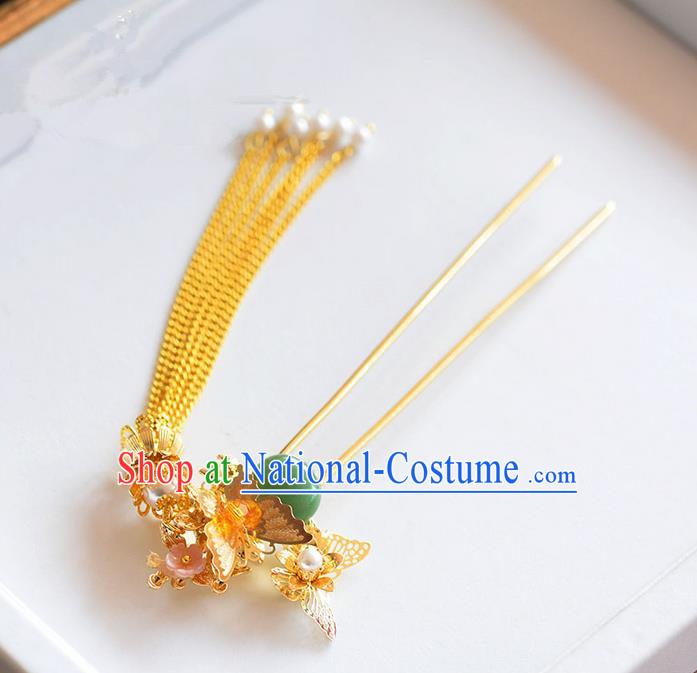 Chinese Ancient Style Hair Jewelry Accessories, Hairpins, Hanfu Xiuhe Suits Wedding Bride Headwear, Headdress, Imperial Empress Handmade Hair Fascinator for Women