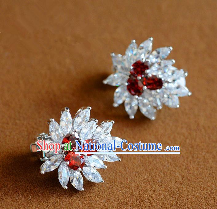 Traditional Jewelry Accessories, Palace Princess Wedding Earring Accessories, Baroco Style Crystal Earrings for Women