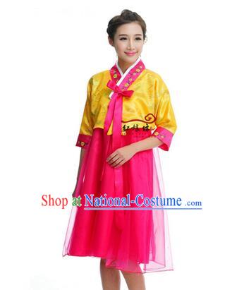 Women Shirt Skirt Korean Clothes Show Costume Shirt Sleeves Korean Traditional Dress Dae Jang Geum Yellow Top Red Skirt