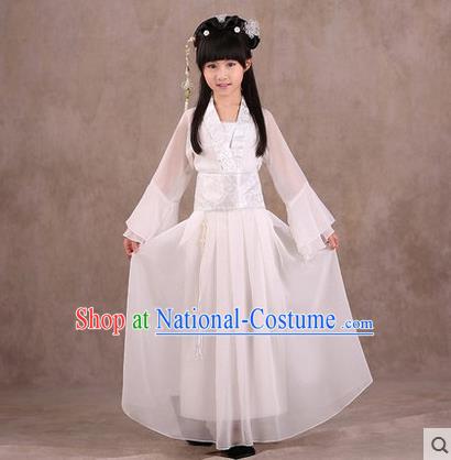 Ancient Chinese Palace Costumes Complete Set, Traditional Han Dynasty Ancient Palace Children Clothing, Cosplay Hanfu Fairy Princess Dress Suits for Kids