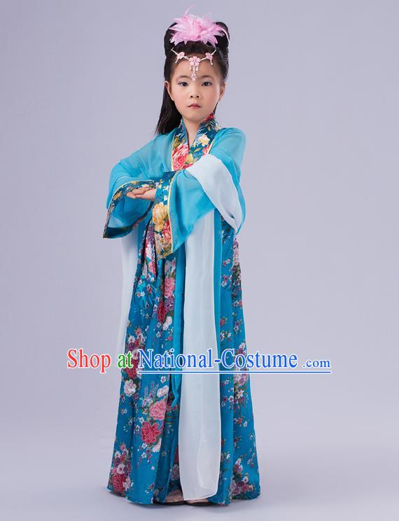 Ancient Chinese Palace Costumes Complete Set, Traditional Han Dynasty Ancient Palace Ru Skirt, Children Clothing, Cosplay Tang Dynasty Fairy Princess Dress Suits for Kids