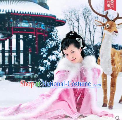 Ancient Chinese Palace Empress Costumes Complete Set, Tang Dynasty Ancient Palace Poncho, Cosplay Imperial Fairy Princess Cloak for Women