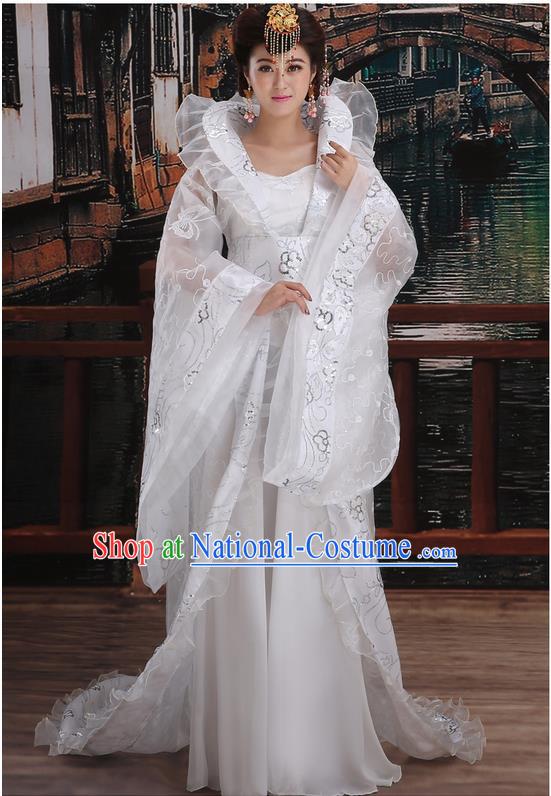 Ancient Chinese Palace Empress Costumes Complete Set, Tang Dynasty Ancient Palace Dance Clothing, Cosplay Fairy Imperial Consort Dress Suits For Women