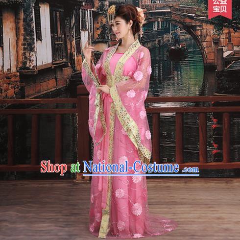 Ancient Chinese Palace Empress Costumes Complete Set, Tang Dynasty Ancient Palace Dance Clothing, Cosplay Fairy Imperial Consort Dress Suits For Women