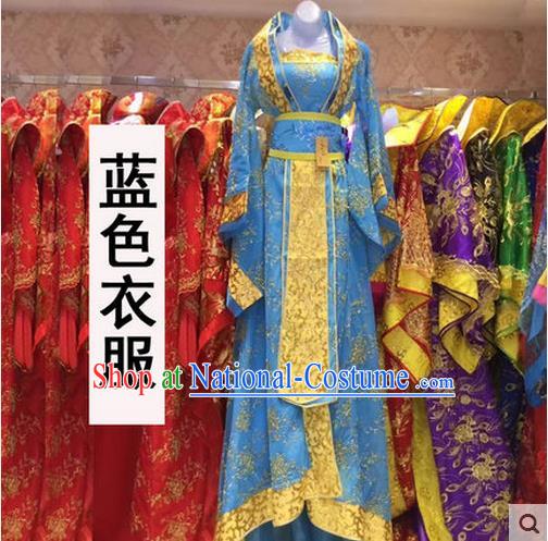 Ancient Chinese Palace Empress Costumes Complete Set, Tang Dynasty Ancient Palace Princess Dance Clothing, Cosplay Fairy Imperial Consort Dress Suits For Women