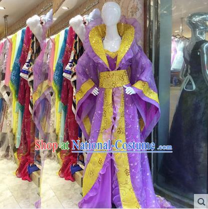 Ancient Chinese Palace Empress Costumes Complete Set, Tang Dynasty Ancient Palace Princess Dance Clothing, Cosplay Fairy Imperial Consort Dress Suits For Women