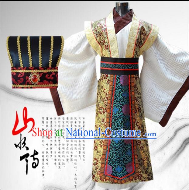 Tang Suit Men Chinese Traditional Costumes Han Fu Outfit Complete Set COSPLAY Stage Clothes