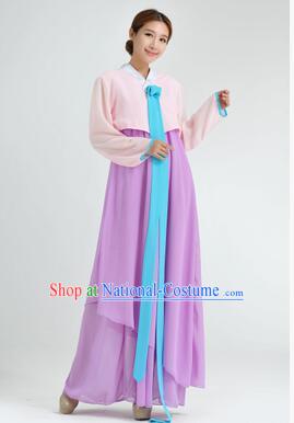 Korean Traditional Dress Women Clothes Show Costume Shirt Sleeves Korean Traditional Dress Dae Jang Geum Pink Top Purple Skirt