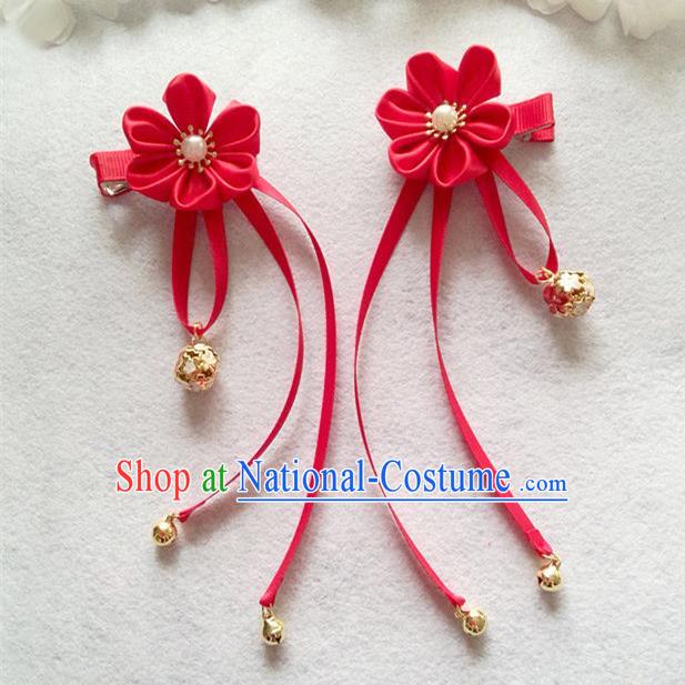 Chinese Wedding Jewelry Accessories, Traditional Xiuhe Suits Wedding Bride Headwear, Wedding Tiaras, Ancient Chinese Tassel Harpins, Bridal Hair Accessory