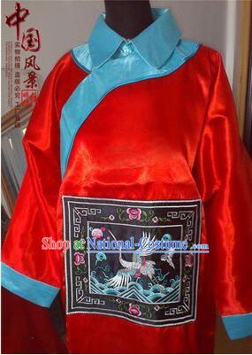 Qing Dynasty Men Costume Official Clothes Imperial Palace Royal Family Member Chieftain Clothing and Hat Red