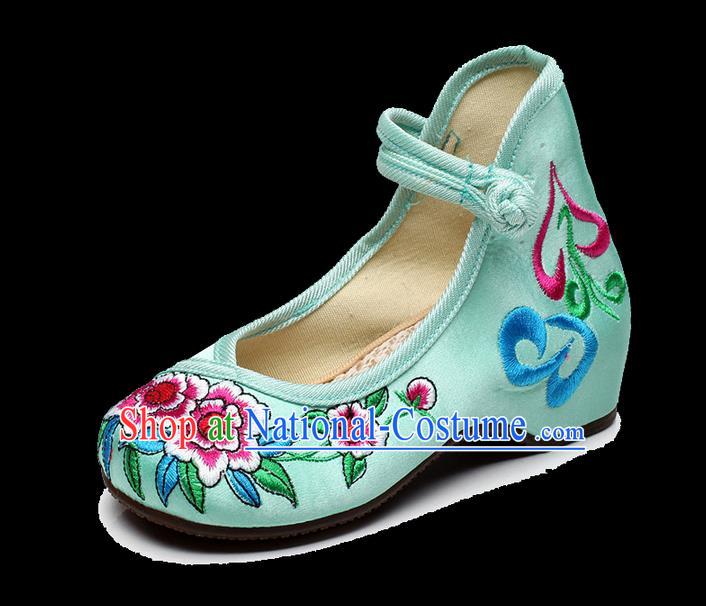 Traditional Chinese Folk Dance Shoes, Children Embroidered Shoes, Chinese Embroidery Fabric Shoes for Kids