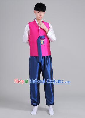 Korean Traditional Formal Dress Set Men Clothes Traditional Korean Traditional Costumes Full Dress Formal Attire Ceremonial Dress Court Slight Blue