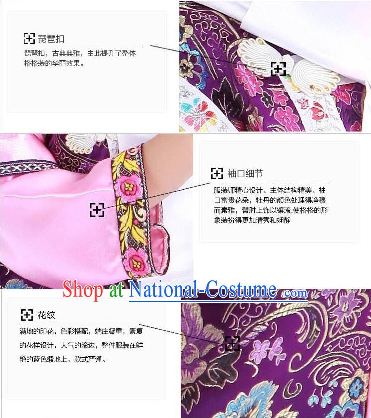 Chinese Traditional Clothes Min Guo Time Female Clothing Nobel Lady Stage costumes Girl