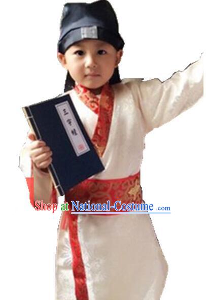 Chinese Traditional Dress for Boy Kid Children Clothes Ancient Chinese Costume Stage Show