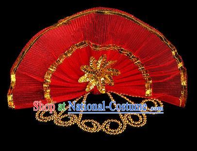 Traditional Chinese Yangge Fan Dancing Headwear, Folk Dance Yangko Hair Accessories For Women