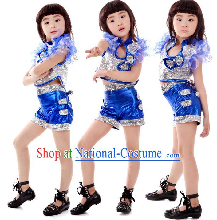 Traditional Chinese Modern Dancing Costume, Children Jazz Dance Costume for Kids