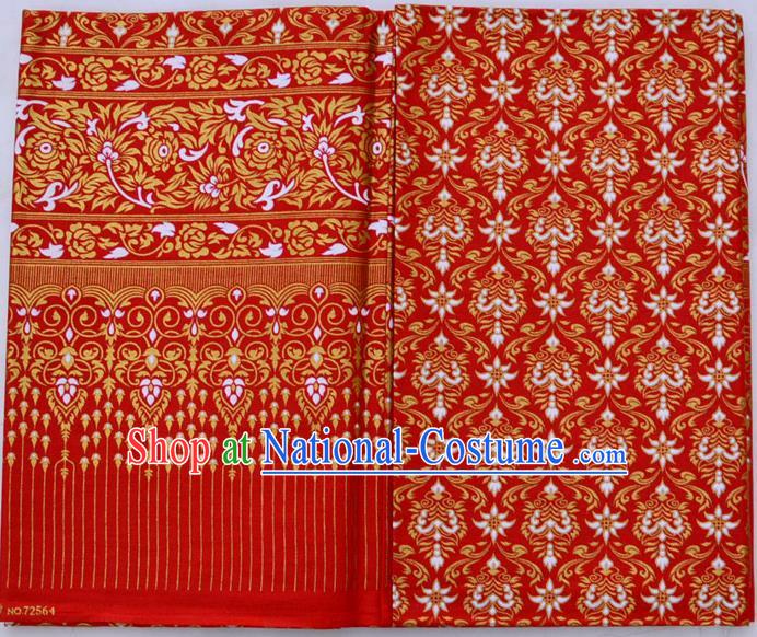 Traditional Asian Thai Sarees and Dress Gilded Material, Thai Gilded Clothes and Fabrics for Women