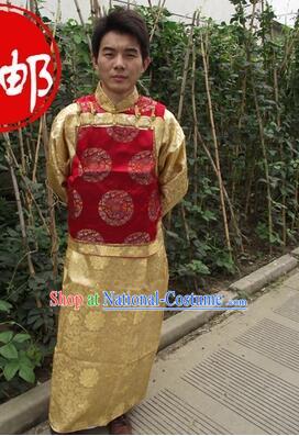 Ancient Clothes For Men Emperor Dress Groom Chinese Traditional Costume Qing Dynasty