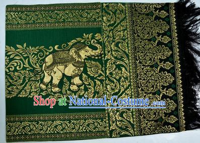 Traditional Asian Thai Palace decoration Ornaments Silk Table Cloth, Thai High Grade Silk Table Flag Table Cover